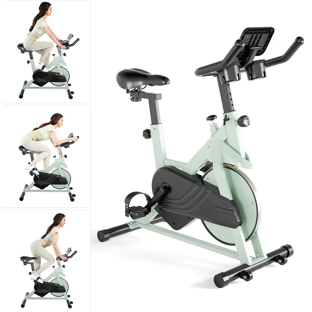 32-Level Magnetic Resistance Stationary Bike for Home, Low Noise Cycling Workout
