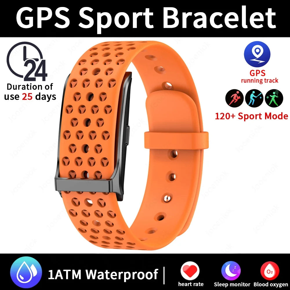 No Screen Smart Watch, Men's Sports. Outdoors Fitness Heart Rate Monitor. Waterproof, Android IOS