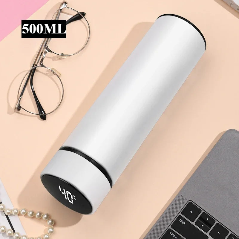 500Ml Thermos Bottle Smart Cup with LED Temperature Digital Display, Stainless Steel