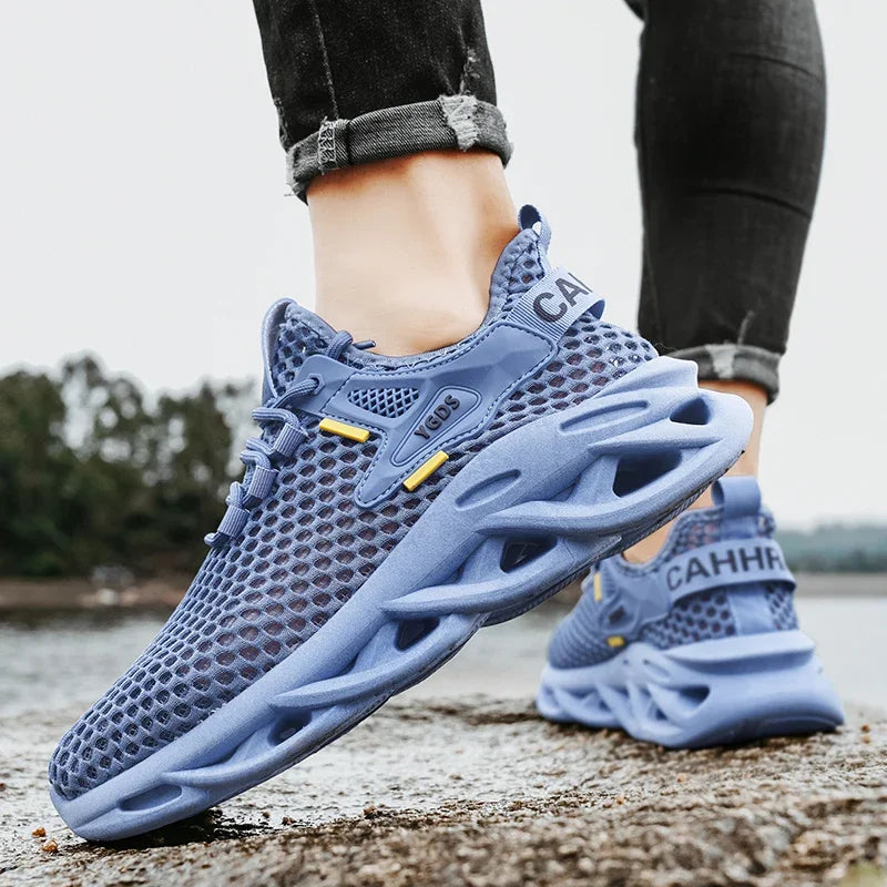 Men's Summer Mesh Sneakers - Breathable, Casual, Outdoor, Running, Tennis, Hiking