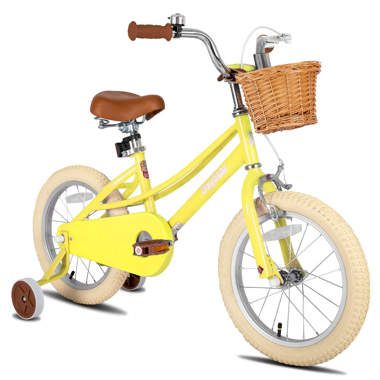Girl's Bike for Ages 2-12, 12" 14" 16" 20", Training Wheels, Basket & Kickstand, Retro Style