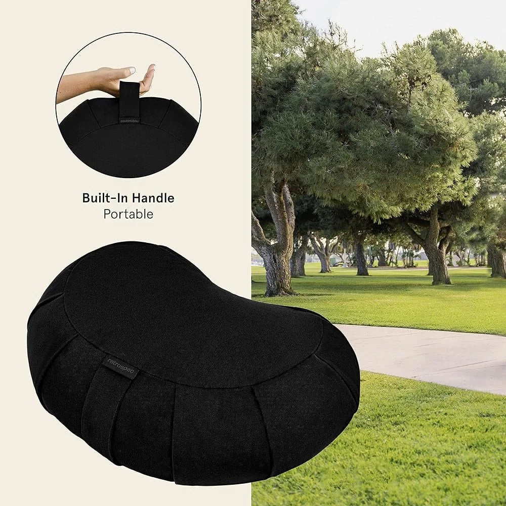 Zafu Meditation Cushion, Adjustable Firmness, Yoga, Support Posture, Relaxation