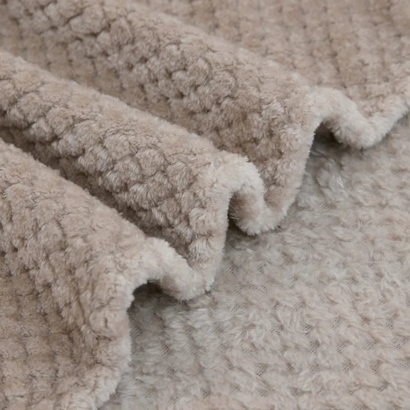 Baby Blanket, Soft Fleece, Thick Quilt Bedding, Swaddle Wrap, Stroller Sleep Cover