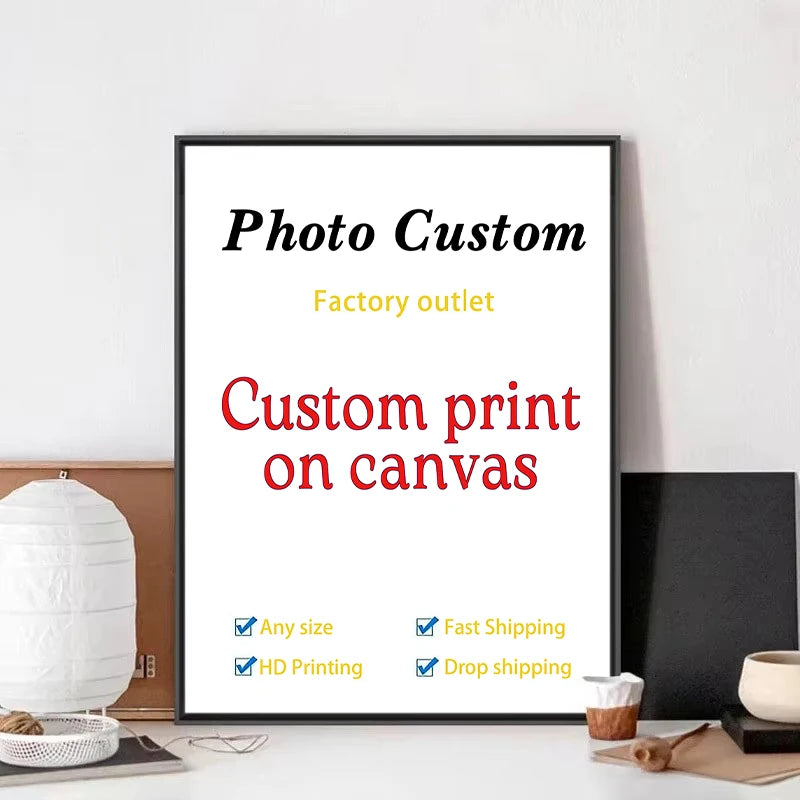 Customize Your Photos Printed On Canvas, Painting Wall Art Posters