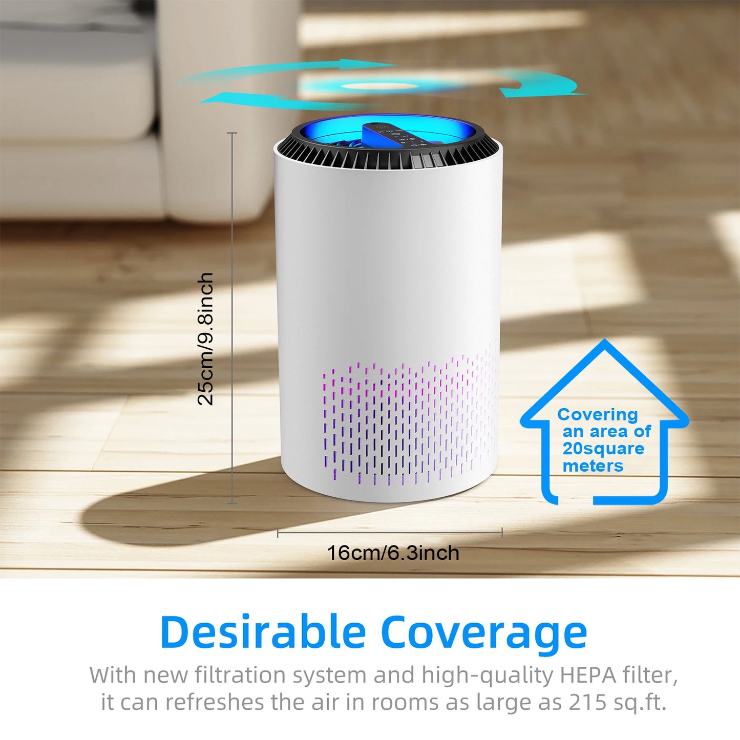 Air Purifiers, Fragrance for Bedroom/Home, Smoke, Pollen, Dander, Sleep Speed Control
