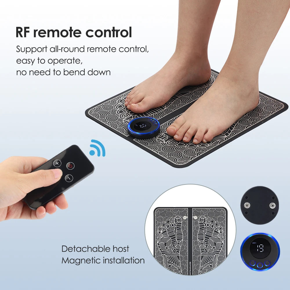 Rechargeable Electric Foot Massager Pad, Electro stimulator
