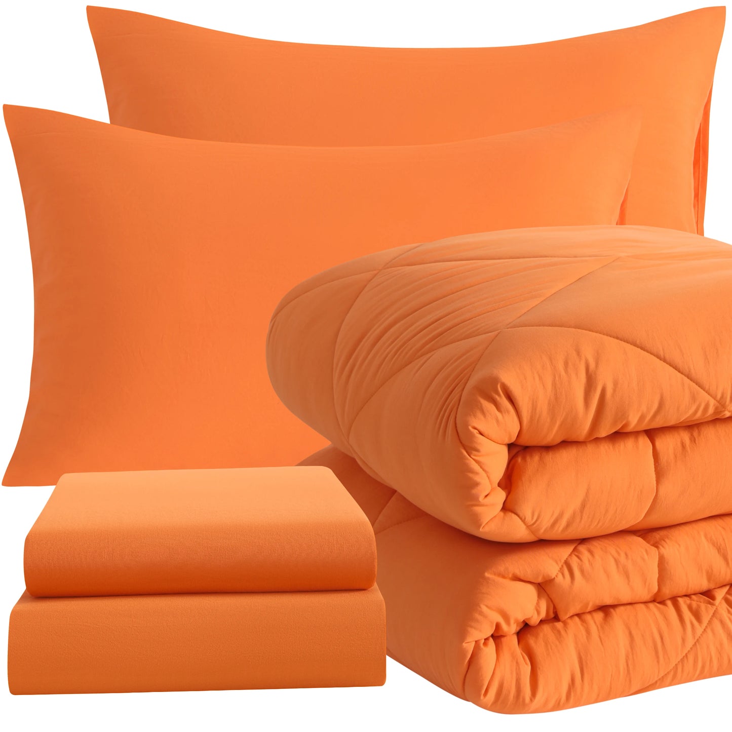 5 Piece Twin Bedding Comforter Set, Breathable Bed in a Bag, Includes Comforter, Fitted Sheet, Top Sheet and Pillowcases