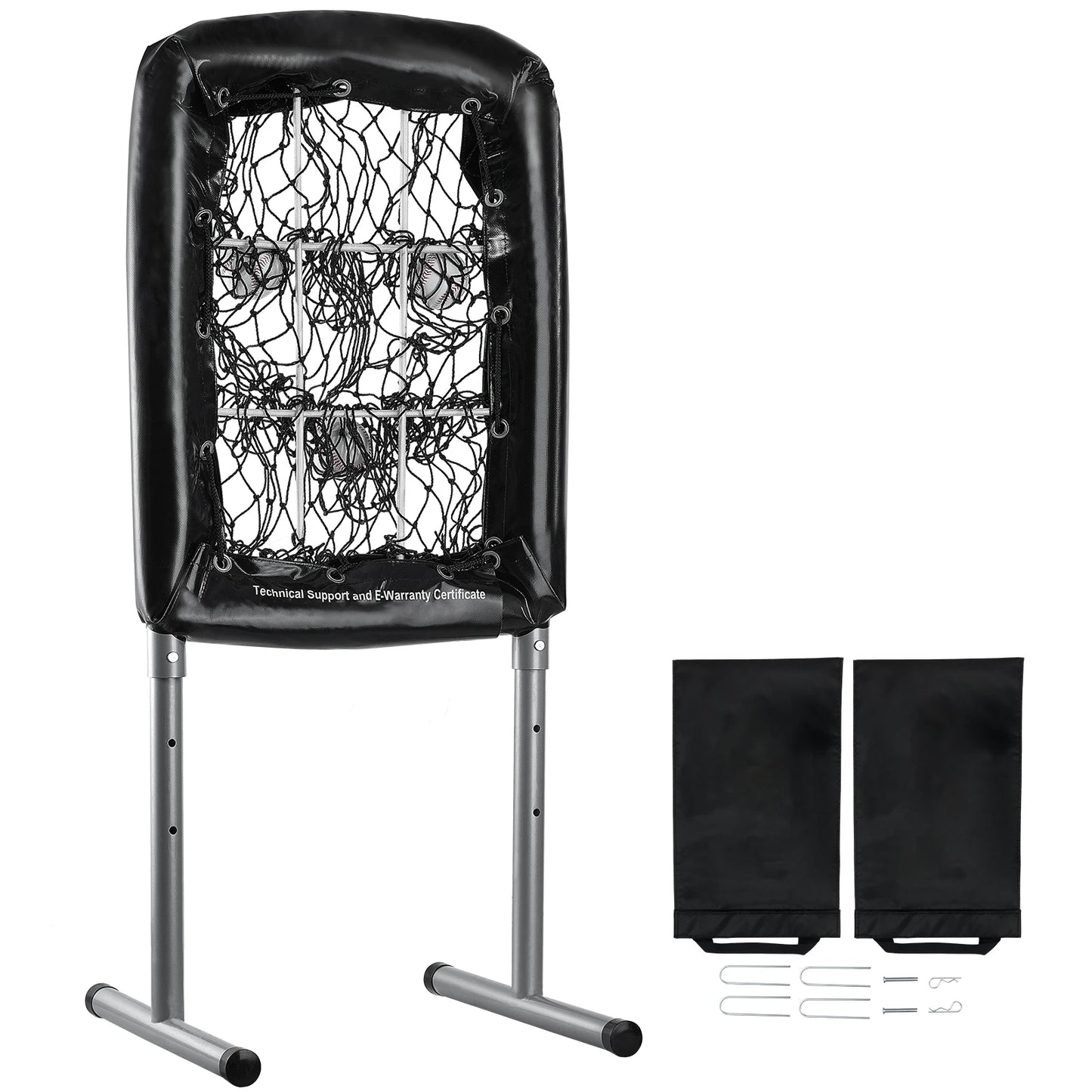 Baseball/Softball Training Net, Hitting/Pitching Practice, Height Adjustable