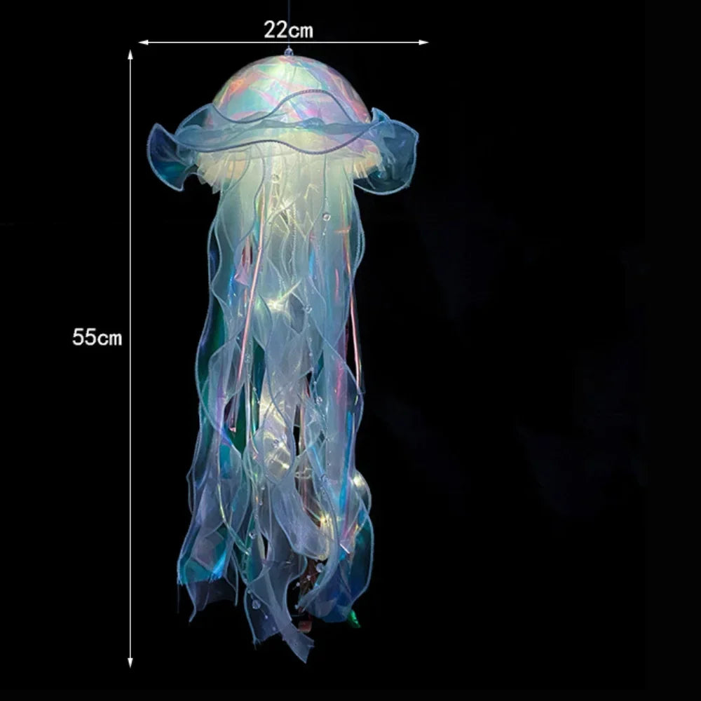 Jellyfish Portable Flower Lamp, Girl Room Atmosphere Decoration, Bedroom Night Lamp