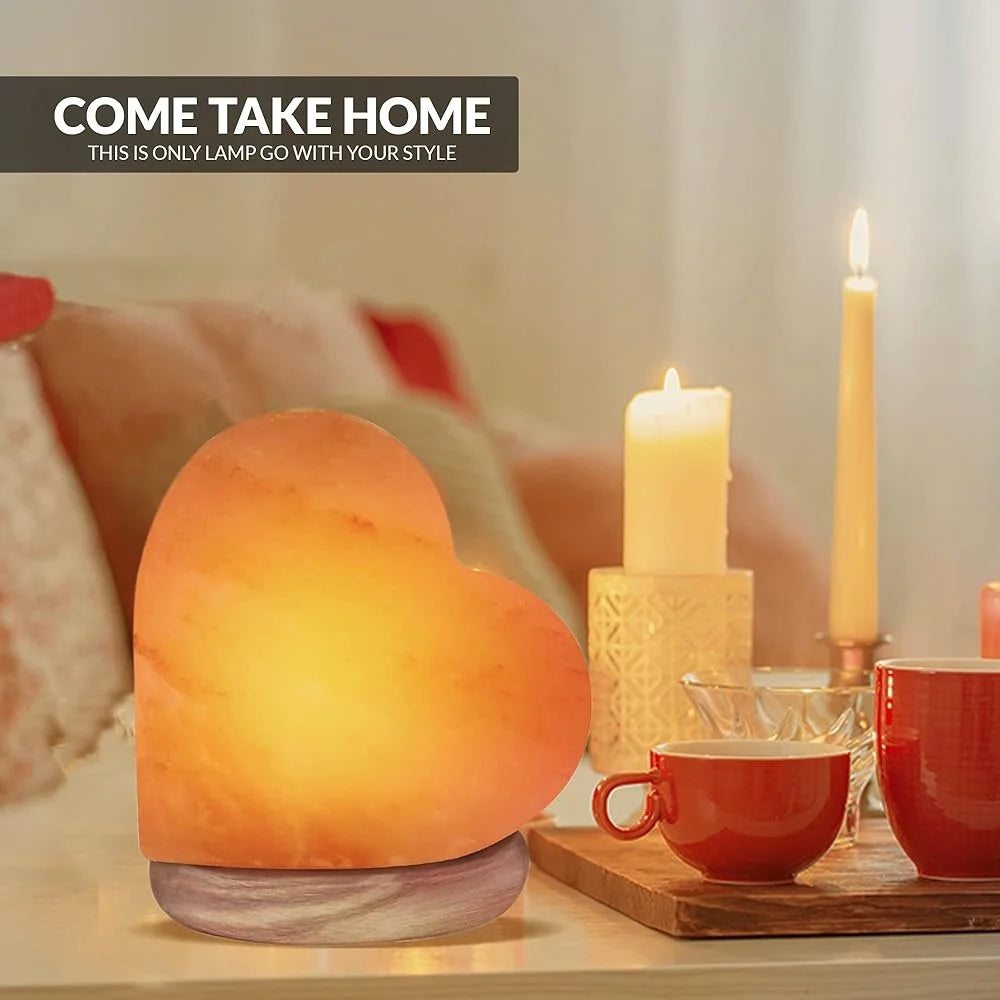 Multicolor USB Himalayan Salt Lamp, Neem Wooden Base, LED Night Light