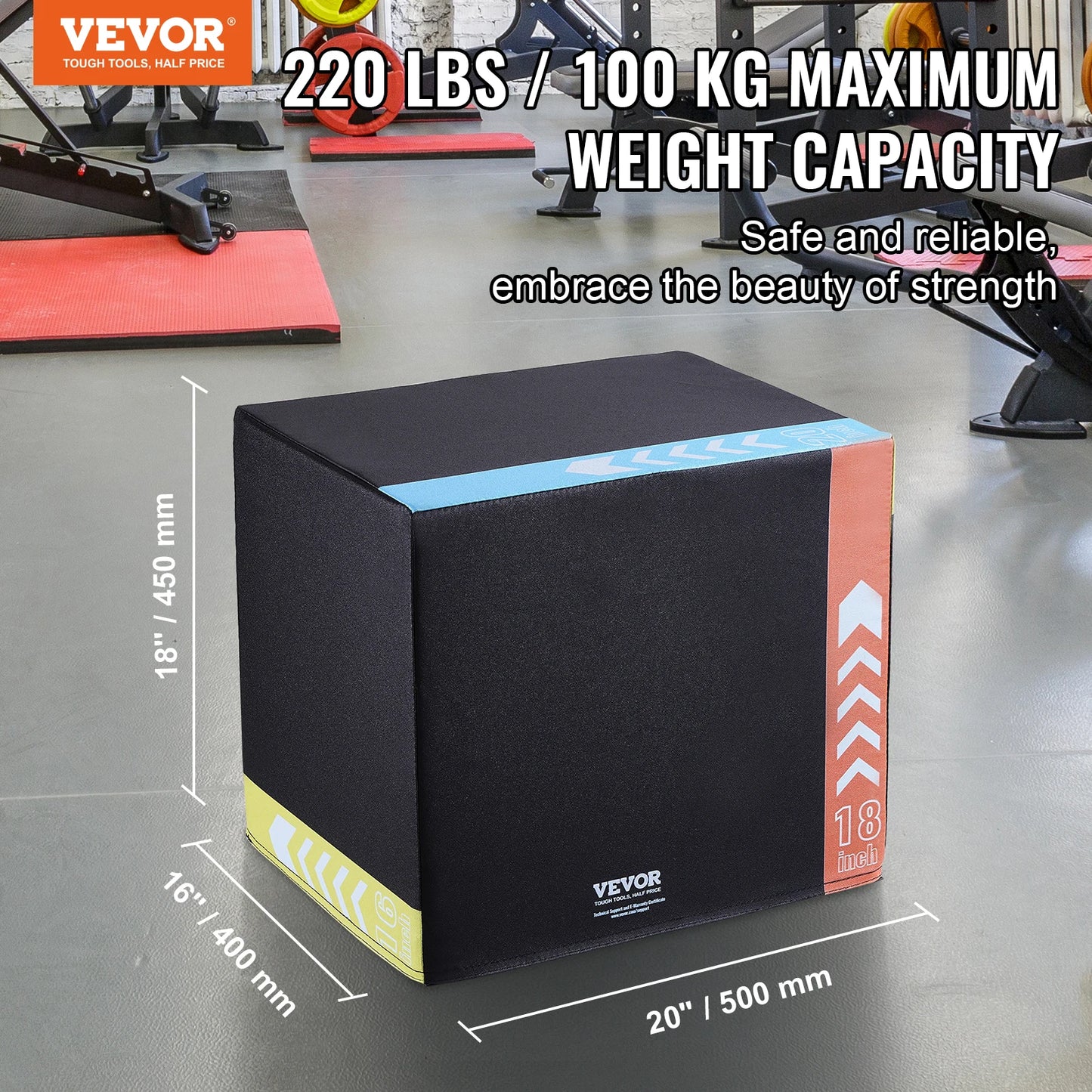 3-in-1 Plyometric Jump Box, Conditioning, Strength Training