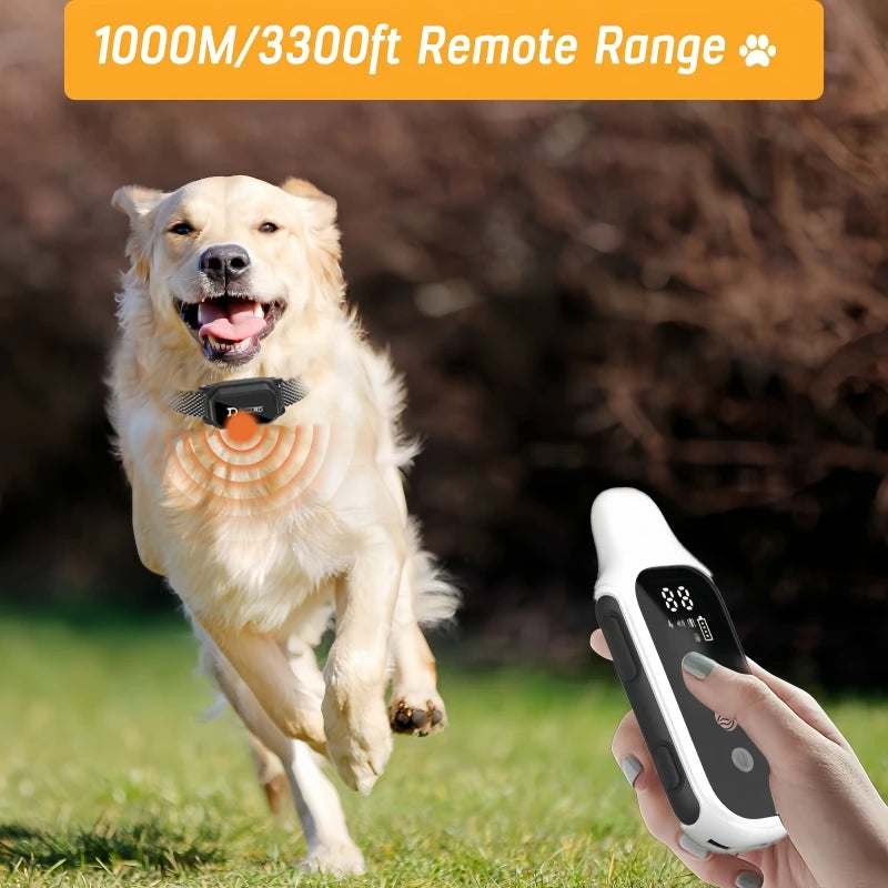 Electric, Rechargeable, Remote Control, Waterproof, Dog Bark Stop Collar