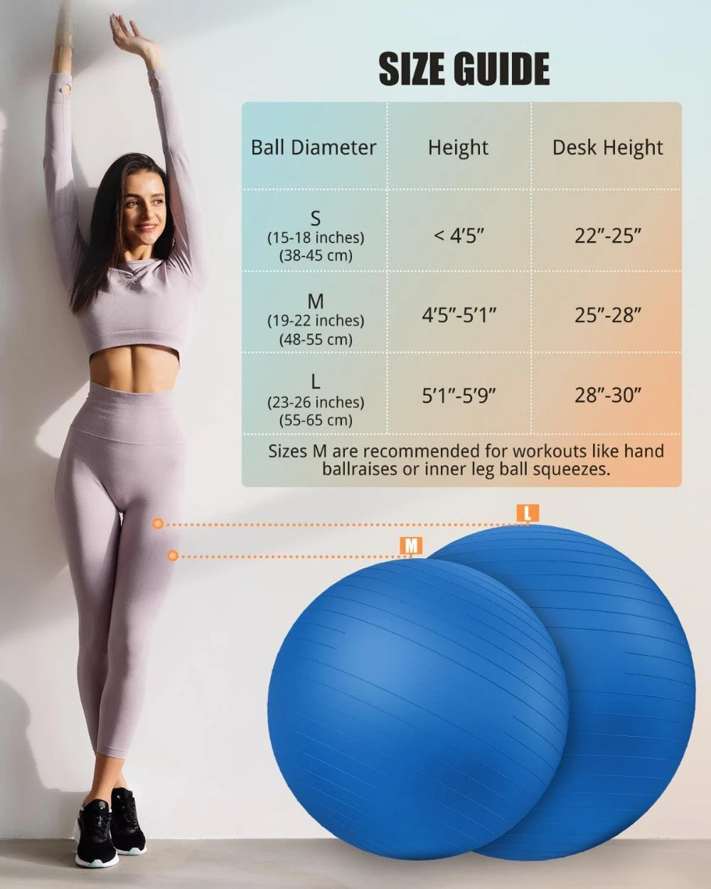 Yoga/Stability/Workout/Swiss/Balance Ball, Explosion-proof, Anti-Slip, Physiotherapy