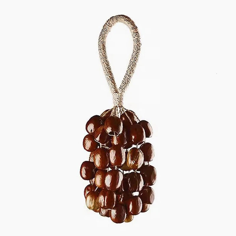 Straw Rope Hand Bell, Meditation/Yoga, Healing, Natural Fruit Shells, Wind Chimes