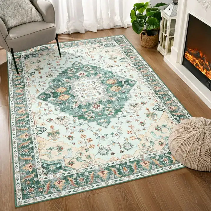 Soft Boho Rug for Living Room, Bedroom, Persian Area Vintage Rugs