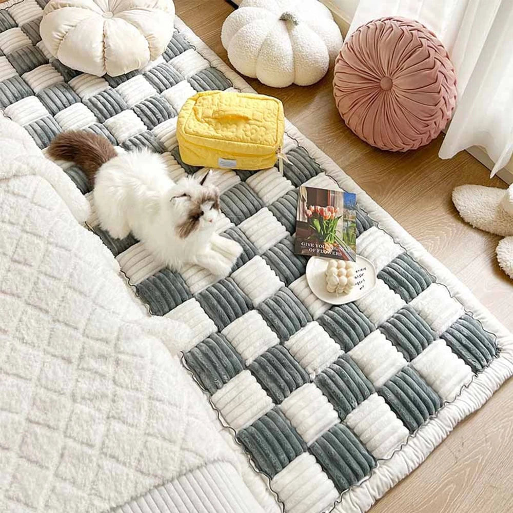 Warm Pet Scratchable Blanket, Anti-slip, Washable, Cushion Sofa/Couch Cover Protector