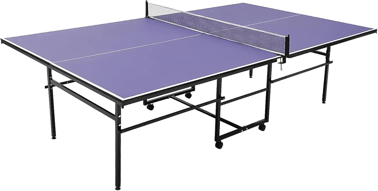 Table Tennis/Ping Pong Tables, 9 ft, portable, Net 2 Table Tennis Paddles, 3 Balls