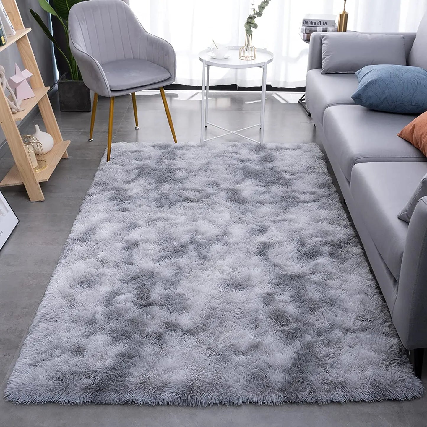 Fluffy, Warm, Plush, Large Area Rug for Living Room, Bedroom