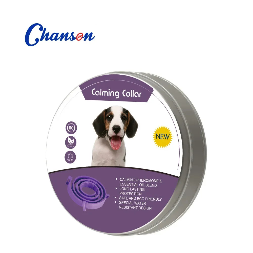 Adjustable Natural Calming Collar For Cats/Dogs, Anxiety Pheromone Reducing