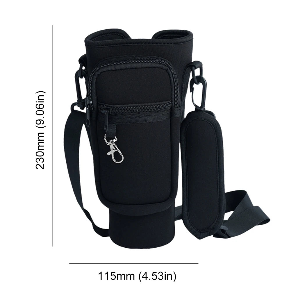 40oz Water Bottle Carrier Bag For Stanley Quencher, Adjustable Shoulder Strap, Non-slip, Insulated