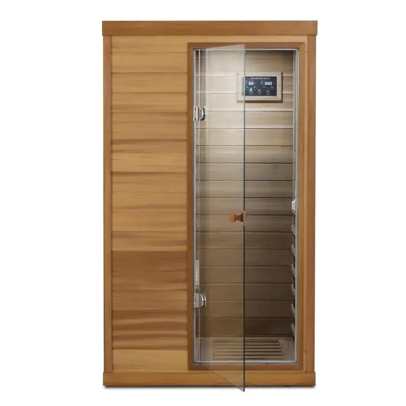 One-Person, Infrared Sauna, Right Glass Door, Indoor Use