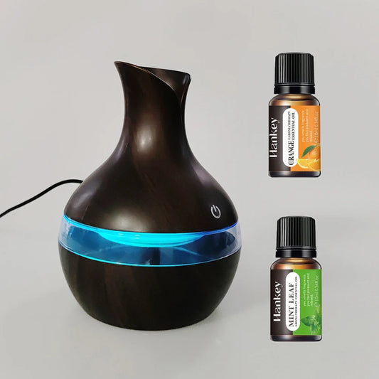 Air Humidifier, LED Lights, Aromatherapy Diffuser, Rechargeable