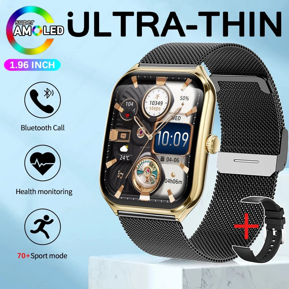 Ultra-thin Durable Women Smart Watch, Sport Health Fitness, Wireless Bluetooth Call