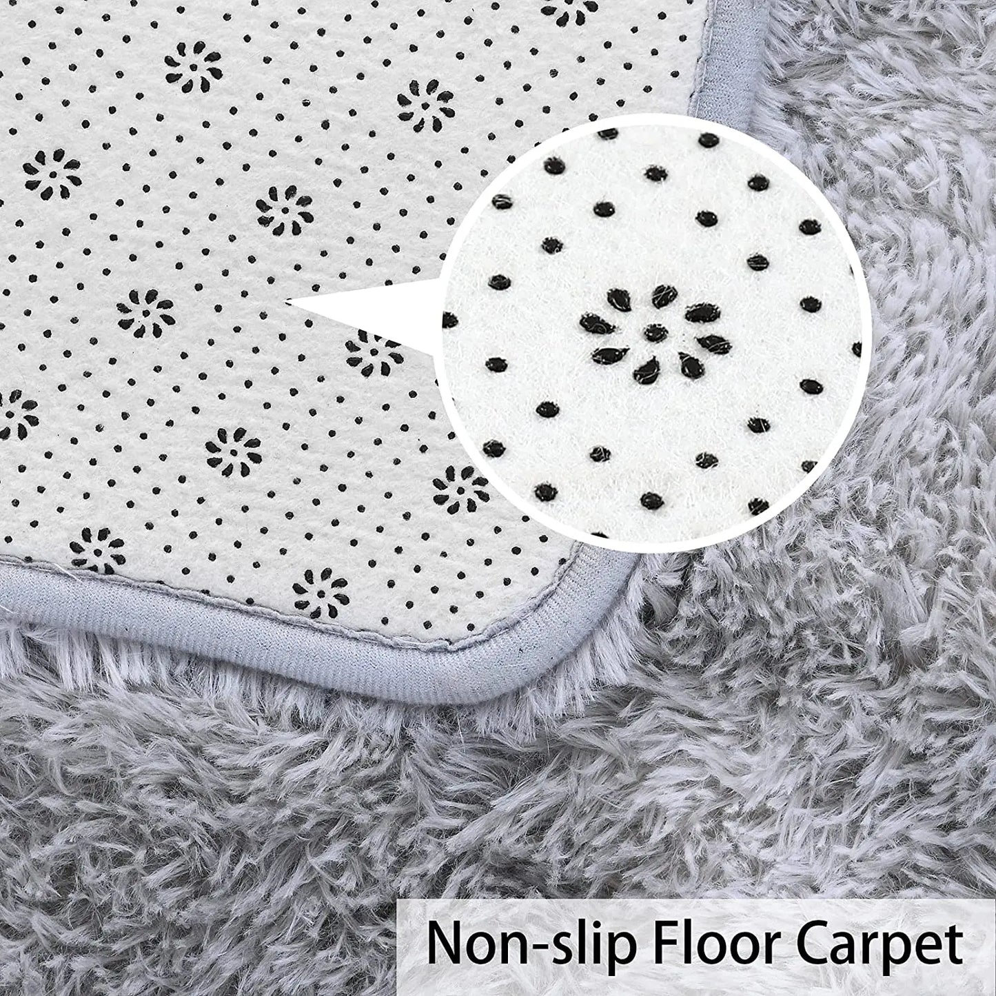 Fluffy, Warm, Plush, Large Area Rug for Living Room, Bedroom