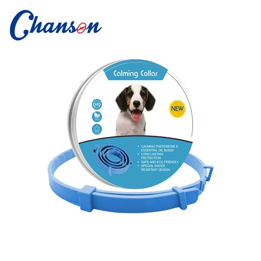 Adjustable Natural Calming Collar For Cats/Dogs, Anxiety Pheromone Reducing