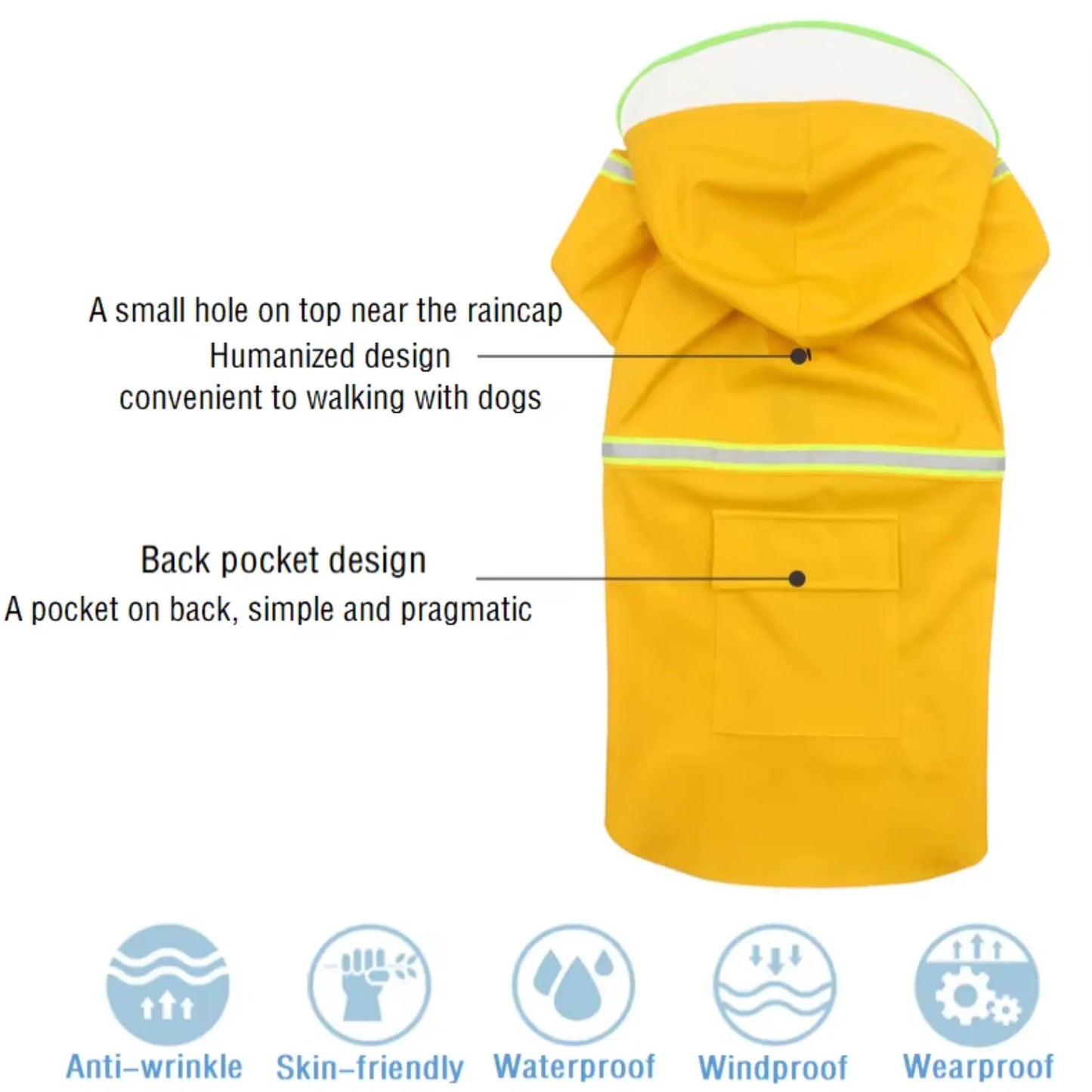 Large Dog Apparel, Fashion Giant, Waterproof Hoodies