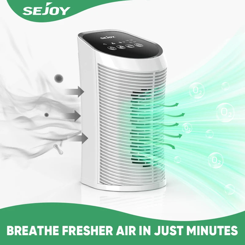 25W HEPA Air Purifiers, Smoke/Pollen/Hair/Smell, Bedroom, Portable, Sleep Mode