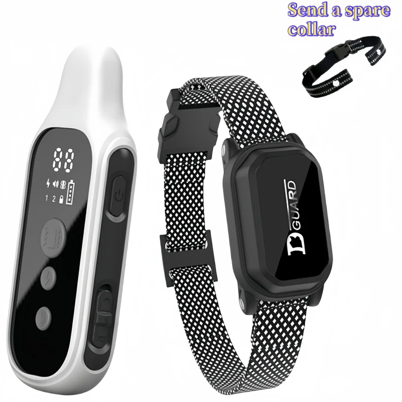 Electric, Rechargeable, Remote Control, Waterproof, Dog Bark Stop Collar