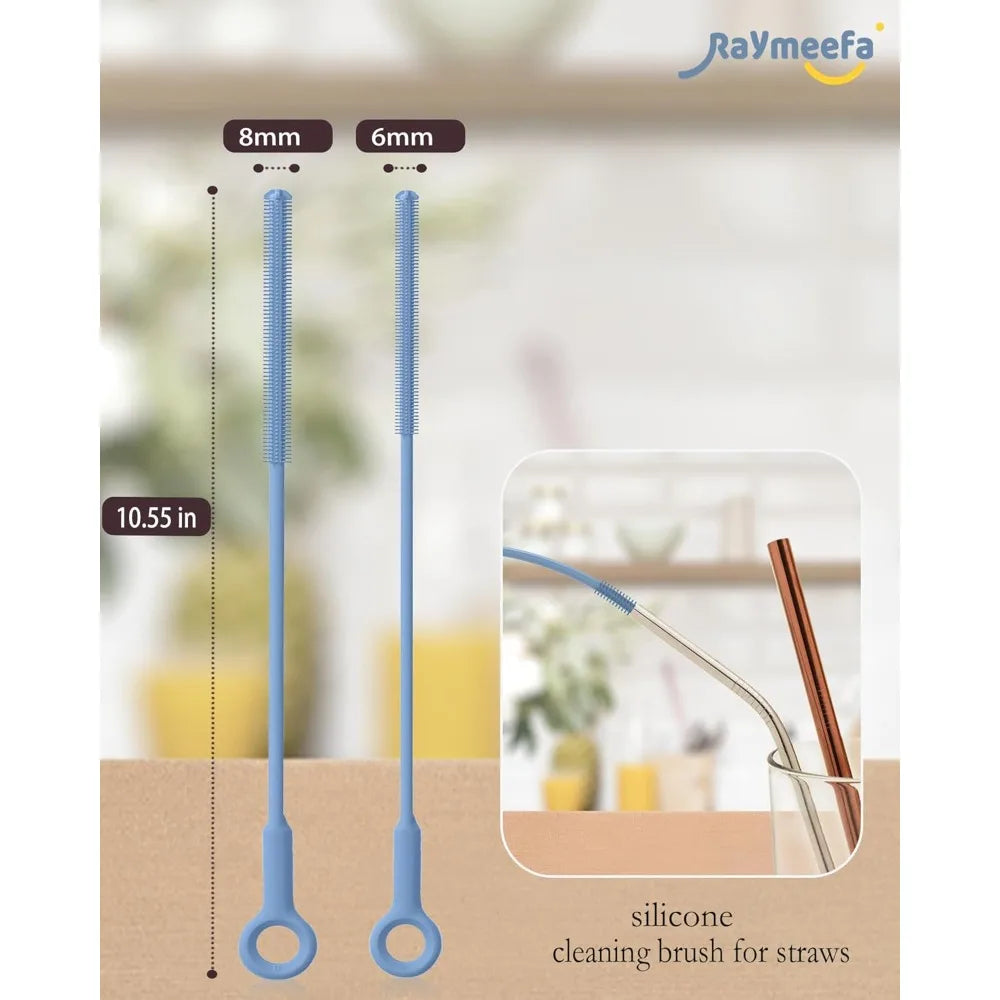 Extra Long, Silicone Straw Cleaning Brush, Reusable
