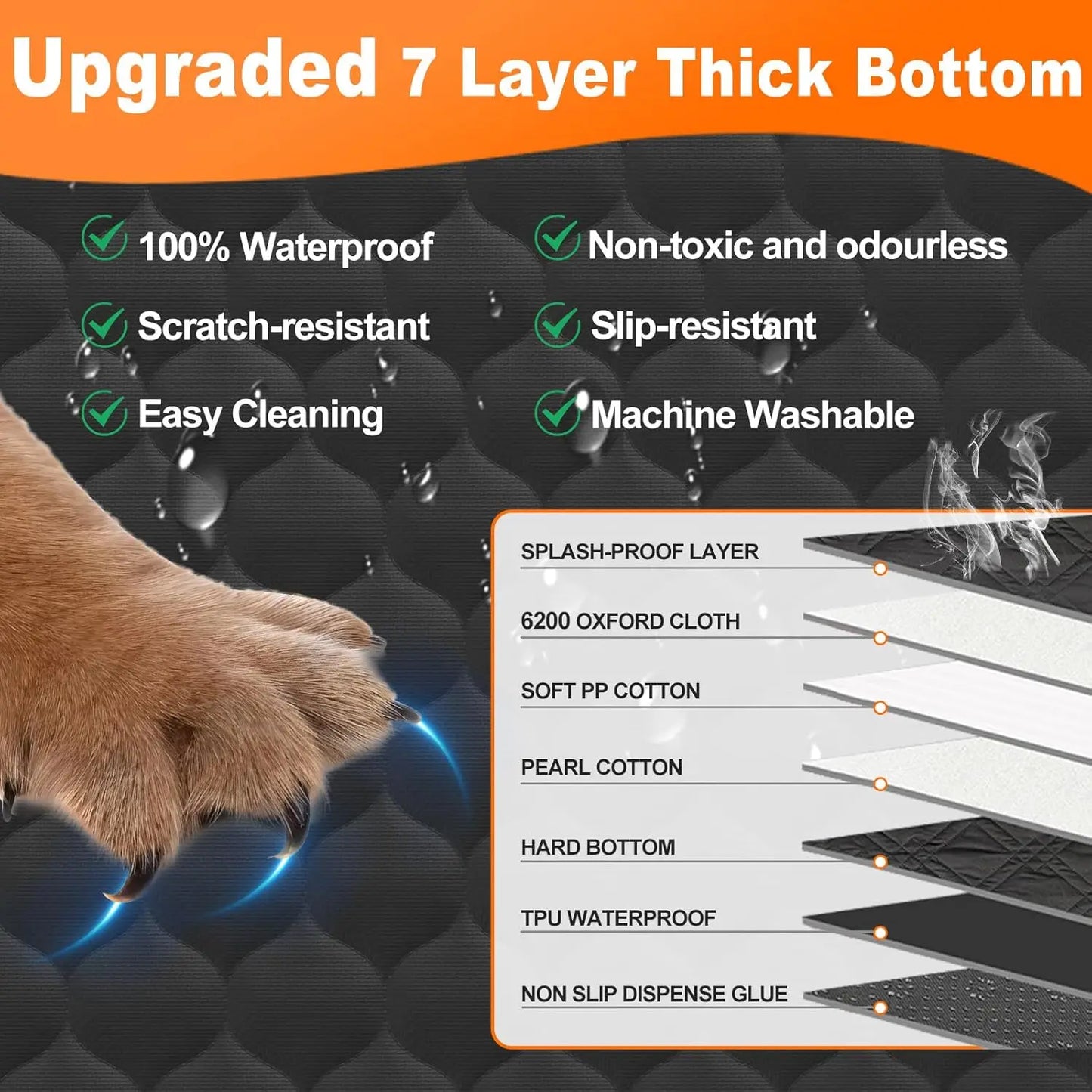 Pet Travel Accessories, Waterproof, Backseat Protector, Foldable