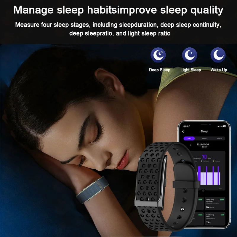 No Screen Smart Watch, Men's Sports. Outdoors Fitness Heart Rate Monitor. Waterproof, Android IOS