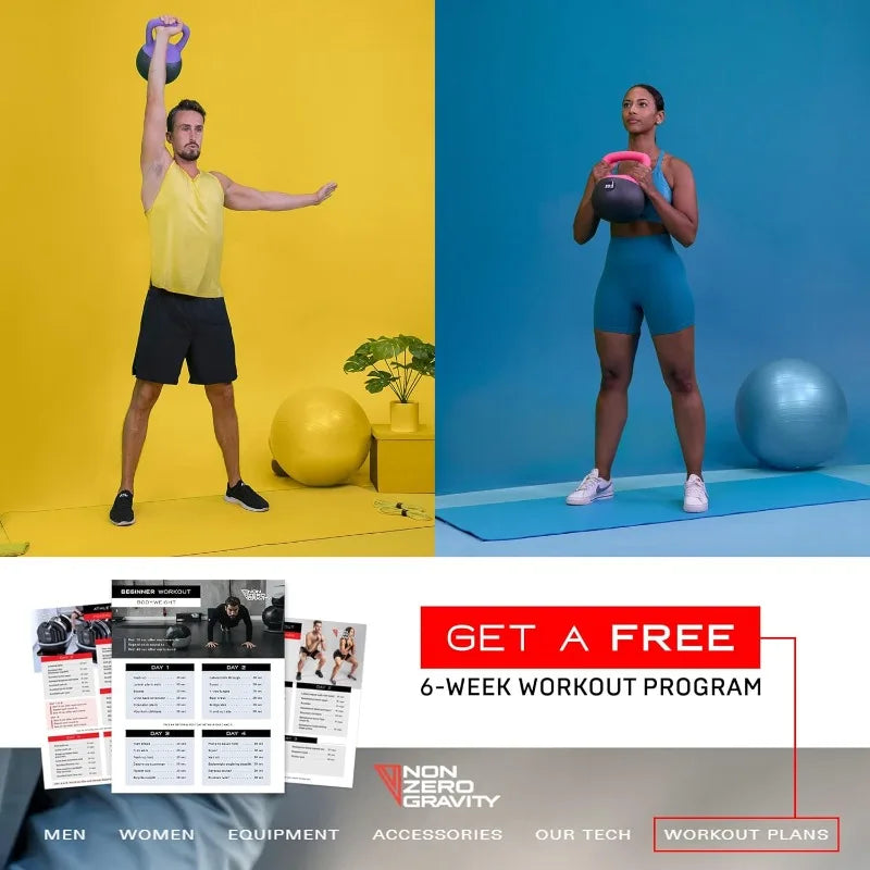 NonZero Gravity Iron Sand Soft Kettlebell, PVC Shell, Shock-Absorbing Base & Extra-Wide Grip for Versatile Workouts