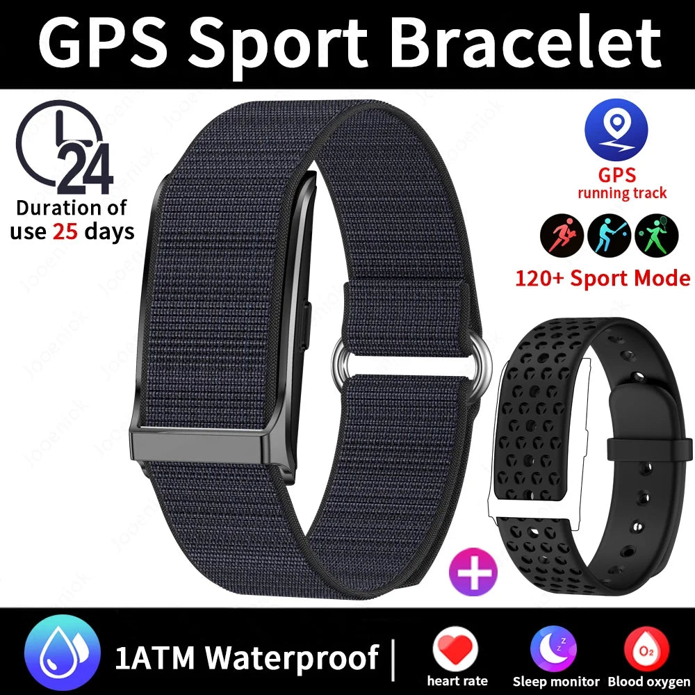 No Screen Smart Watch, Men's Sports. Outdoors Fitness Heart Rate Monitor. Waterproof, Android IOS