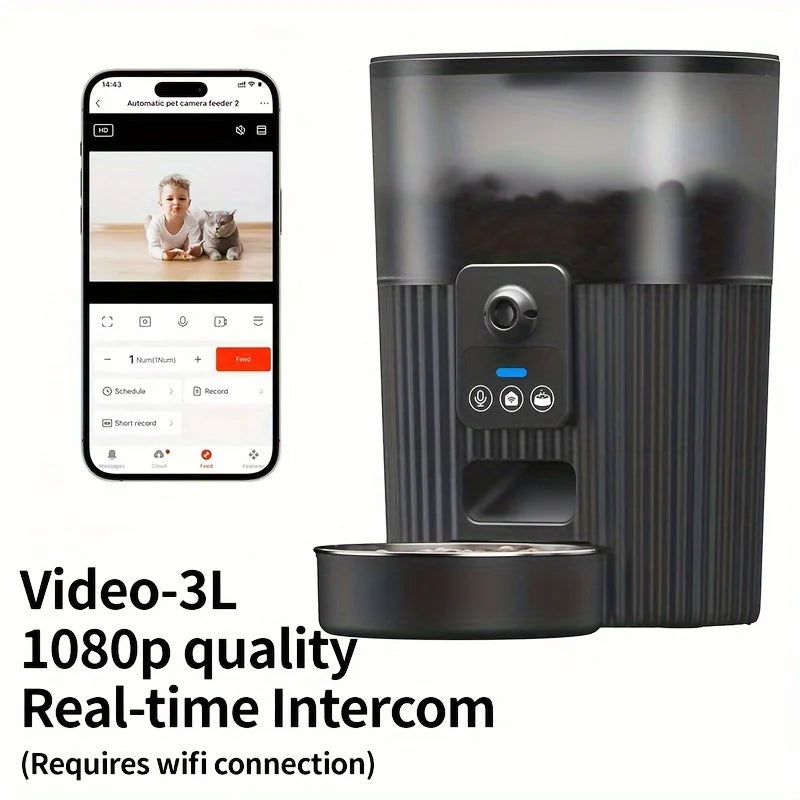 PAPIFEED, Automatic Pet Feeder, Wifi Remote