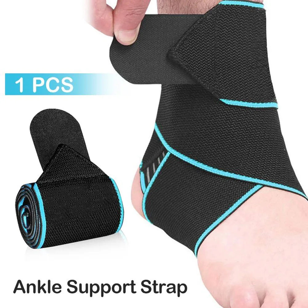 1Pc Ankle Brace, Support Wraps, Adjustable, Compression Antiskid Straps