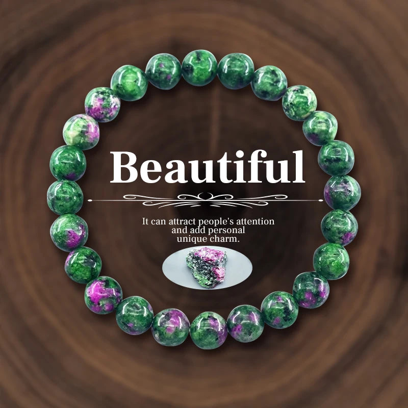 Natural Stone Beads, Bracelet For Women/Men, Amethysts Crystal Quartz, Agate Tiger Eye, Elastic Bangles