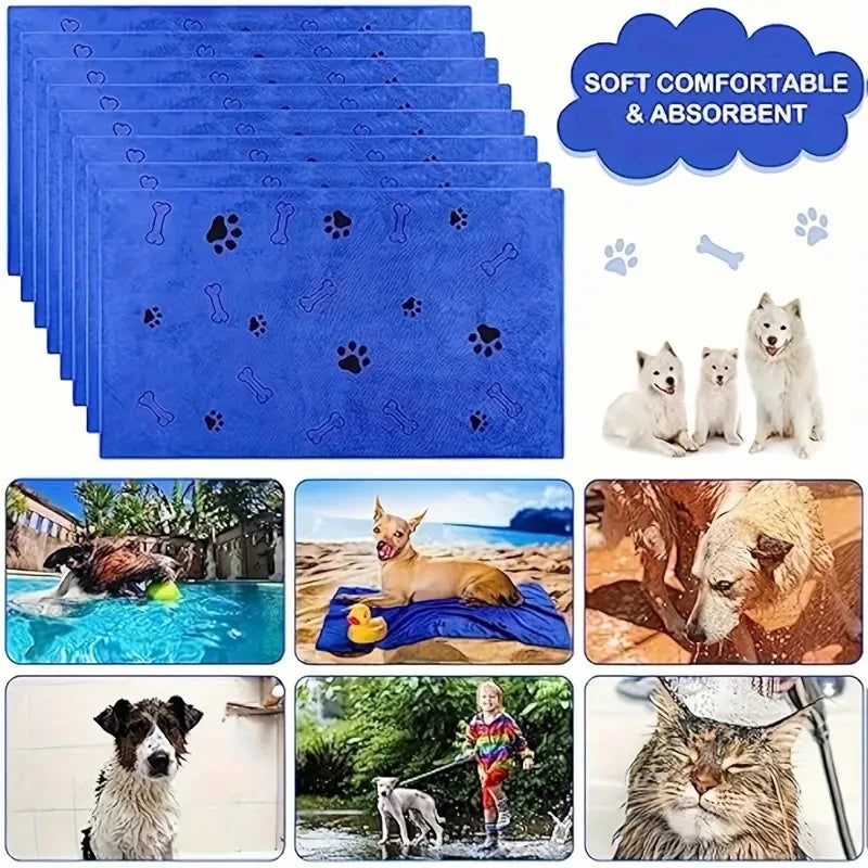 Microfiber Pet Towels, Quick Dry, Absorbent