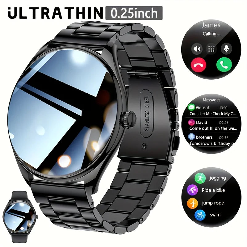 Utral Thin Women Smart Watch, Bluetooth Call, Multi-Sport Tracker, Music Player, USB Charging