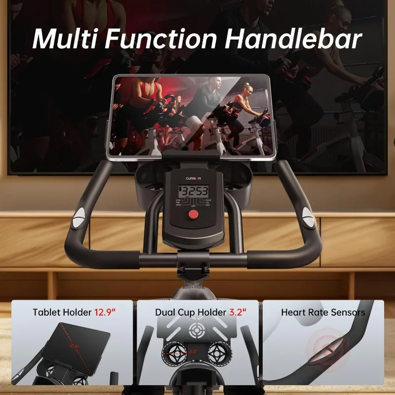 Stationary Exercise Bike, Indoor Cycling, Spin