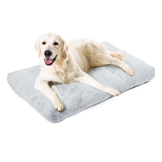Amazon Basics Large Dog Bed for Crate, Washable Large Dog Mat for Pet Kennel, Anti-Slip, 42x28x4 Inches