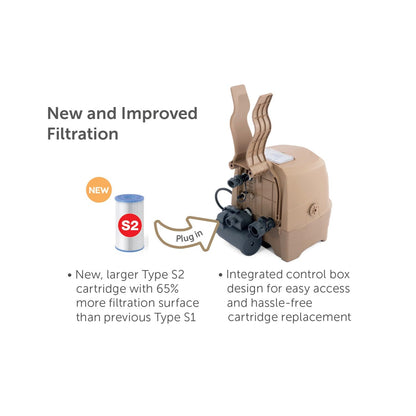 INTEX 28425EH PureSpa Bubble Massage Spa Set Outdoor Inflatable Portable Hot Tub, Includes Energy Efficient Spa Cover, Saltwater System Ready, 4 Person, 77in x 28in