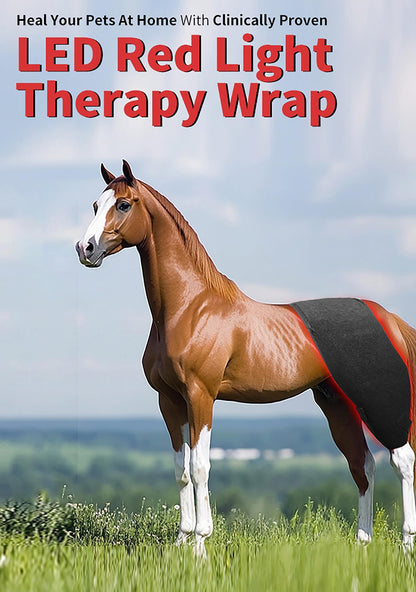 GOURIXIN Red Light Therapy for Horses, 660nm 850nm Red Infrared Therap Belt, for Horse Buttocks, Abdomen, Back, Front Legs and Hind Legs Muscle Recovery