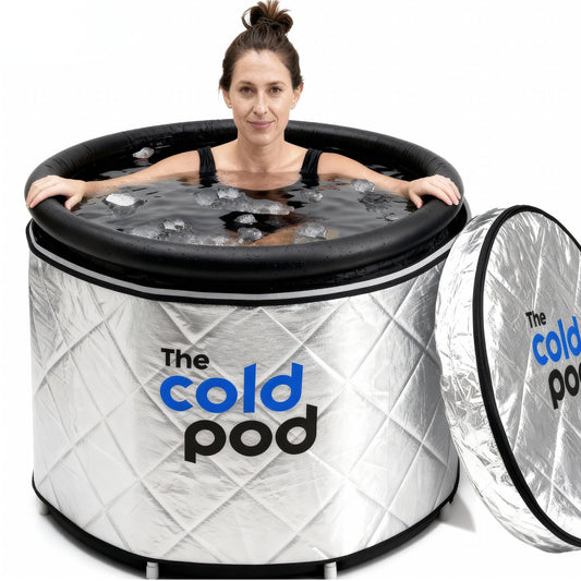 The Cold Pod Insulated Cold Plunge Tub Bundle - 85 Gallons Outdoor Ice Bath Tub with Chiller Compatible Thermal Cover - Portable at Home Icy Cold Tub for Athletes,Fitness Buff and Health Junkie