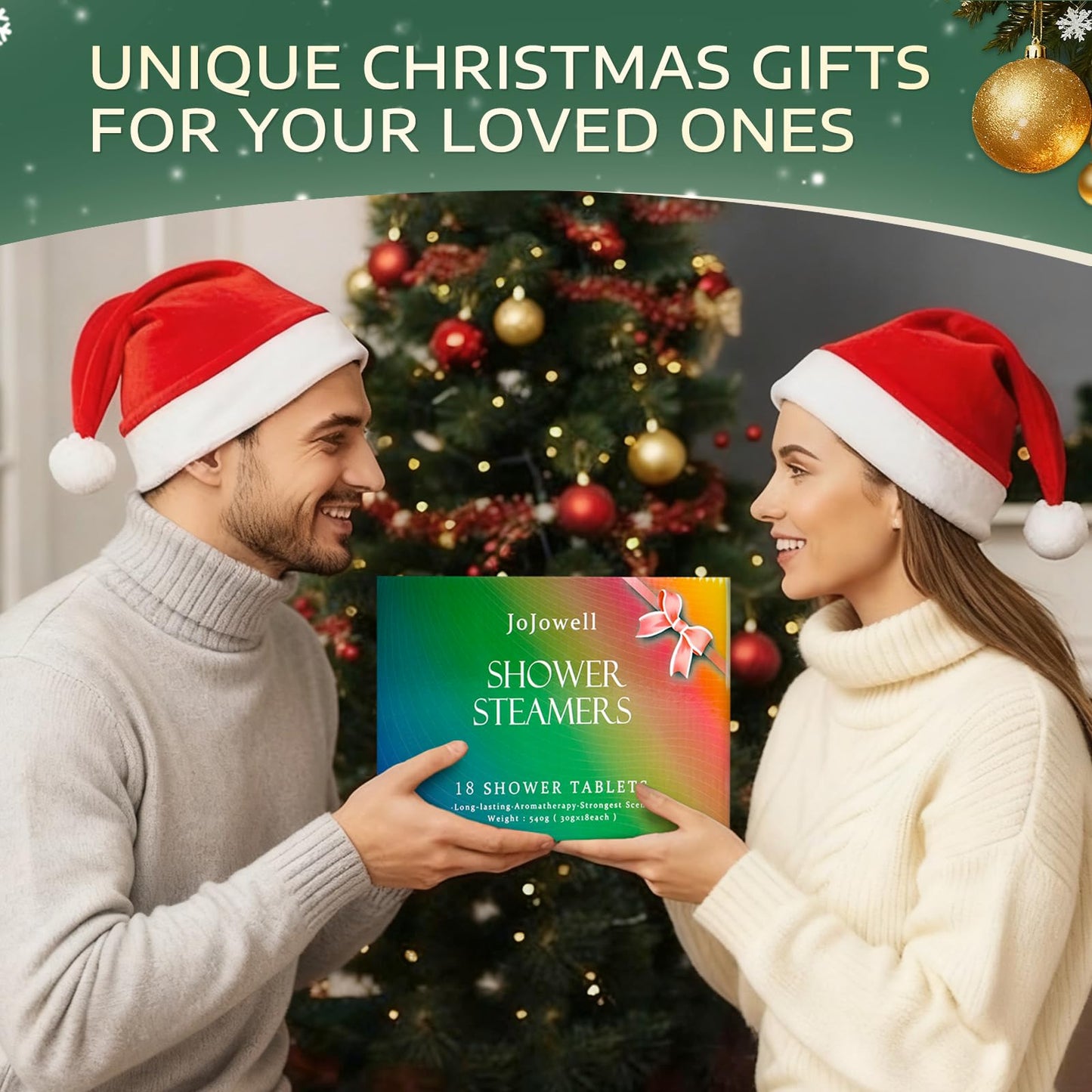 JoJowell Shower Steamers Aromatherapy - 18 Pack Birthday Gifts for Women, Self Care, Christmas Gifts Stocking Stuffers for Adults, Women, Men, Mom, Teens, White Elephant, Relaxation Home SPA