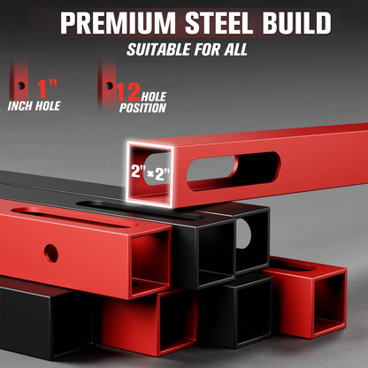 RitFit Multi-Function Garage & Home Gym Package Includes 1000LBS Power Cage PPC03 with Cable Crossover System, Weight Bench, Olympic Barbell Weight Set, Full Body Workout -OR,Bumper Plate 230lbs