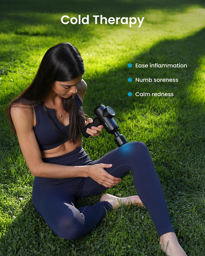 RENPHO Active Thermacool 2 Massage Gun with Heat and Cold, Christmas Gifts, [2025 Upgraded] Percussion Deep Tissue Handheld Neck Massager, FSA Approved, Muscle Masajeador for Men Women Athletes HSA